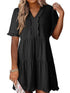 tiered-notched-short-sleeve-mini-dress OhSoStyled - Sophia's Style in Dark Green-4